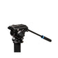 Benro A48F Travel Flip Lock Monopod and S4PRO Fluid Video Head with 4Kg Load Capacity, 3 Leg Base, Pan Arm, Camera Plate and Carrying Case for Mirrorless and DSLR Cameras | A48FDS4PRO