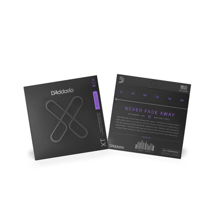 D'Addario Acoustic Custom Light Phosphor Bronze Coated Guitar Strings Set (.11-.052mm) | XTAPB1152