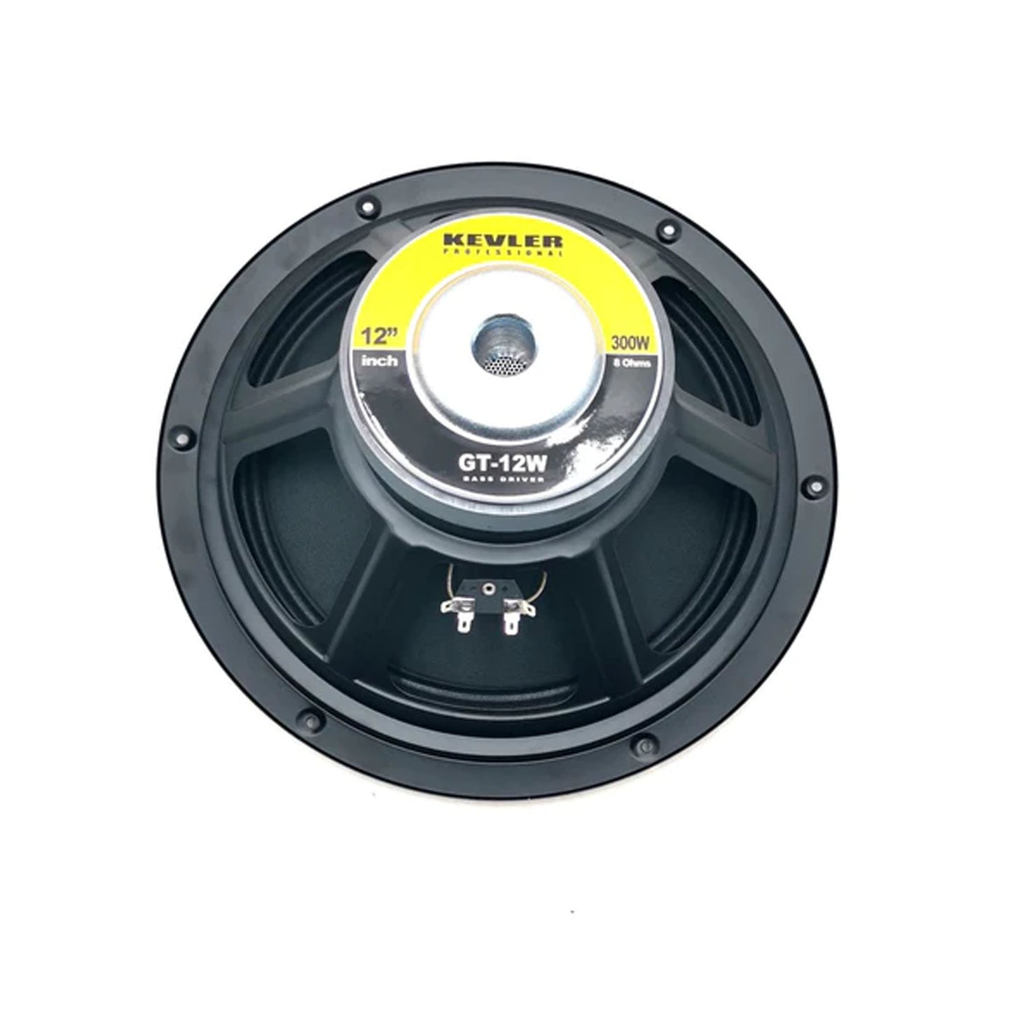 KEVLER GT-12W 300W 12" Base Speaker Driver with 50Hz-7KHz Frequency Response, 98dB Sensitivity Level and 8 Ohms Impedance