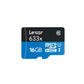 Lexar 16GB High Performance SDXC V30 633x U1 UHS-1 Class 10 Micro SD Card with 95Mb/20Mb/s Read and Write Speed and SD Card Adapter