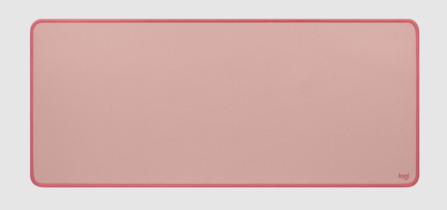 Logitech 30cm x 70cm Desk Mat Mouse Pad Studio Series with Anti-Slip and Spill Resistant Base (Available in Dark Rose, Lavender, Mid Gray)