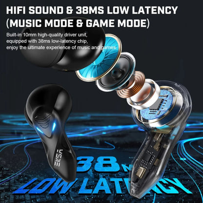 [CLEARANCE] Eksa GT1 Bluetooth 5.0 TWS Wireless Gaming Earbuds with Low Latency and HIFI Level Sound Quality