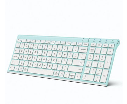 iClever GK08 Wireless Keyboard and Mouse - Rechargeable Keyboard Ergonomic  Quiet Full Size Design with Number Pad, 2.4G Stable Connection Slim Mac  Keyboard and Mouse for Windows Mac OS Computer 