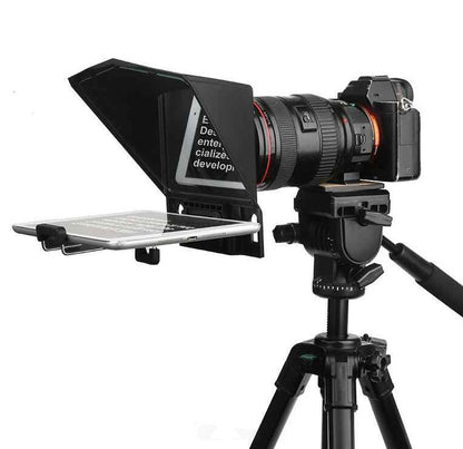 Desview / Bestview T2 8" Universal Teleprompter with Horizontal / Vertical Shooting, Bluetooth Remote Control and Mobile App Support for Smartphone, Tablet, DSLR Camera Portable for Youtube Interview Studio