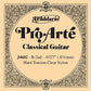 D'Addario Pro Arte Nylon Classical Guitar Single Strings Hard Tension (J4601, J4602, J4603, J4604, J4605, J4606) (1st, 2nd, 3rd, 4th, 6th)