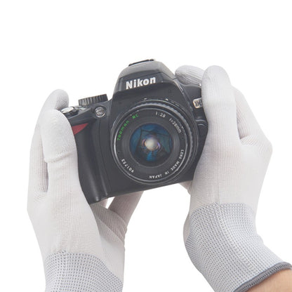[CLEARANCE] VSGO DDG-1 1 Pair Nylon Anti-Static Camera Cleaning Gloves with Finger Strengthening Structure, White