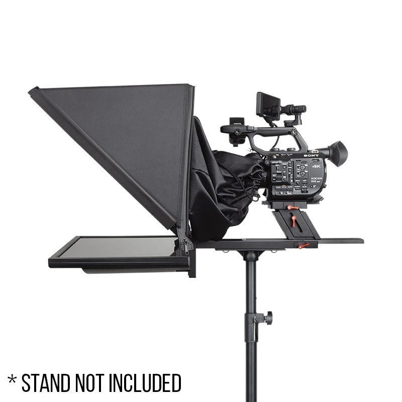 Desview / Bestview T15 T17 T22 (15", 17", 21.5") High Resolution Broadcast Teleprompter Set with Bluetooth Remote Control, Adjustable PTZ Mount, Foot Pedal and Mobile App Controls for DSLR and Mirrorless Camera Camcorder