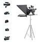 Desview / Bestview T15 T17 T22 (15", 17", 21.5") High Resolution Broadcast Teleprompter Set with Bluetooth Remote Control, Adjustable PTZ Mount, Foot Pedal and Mobile App Controls for DSLR and Mirrorless Camera Camcorder