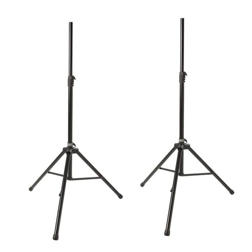 PROEL Die Hard Professional Adjustable Robust Steel Tripod Stand Kit (PAIR) with 2m Max Height, 50kg Load Capacity and 35mm Mounting Port for Lights and Speakers | DHSS50KIT