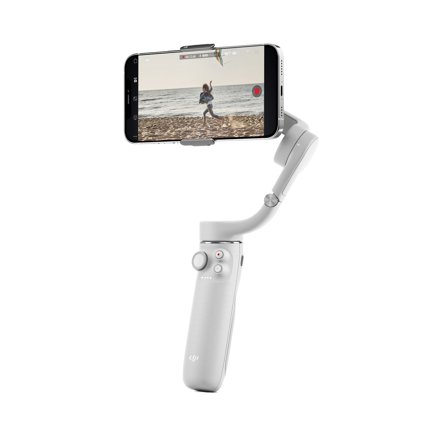 DJI OM5 Osmo 5 Mobile Portable 3-Axis Smartphone Gimbal Stabilizer with ActiveTrack 4.0, Extension Rod, Magnetic Clamp Design and DJI Mimo App Support (Sunset White, Athens Gray)