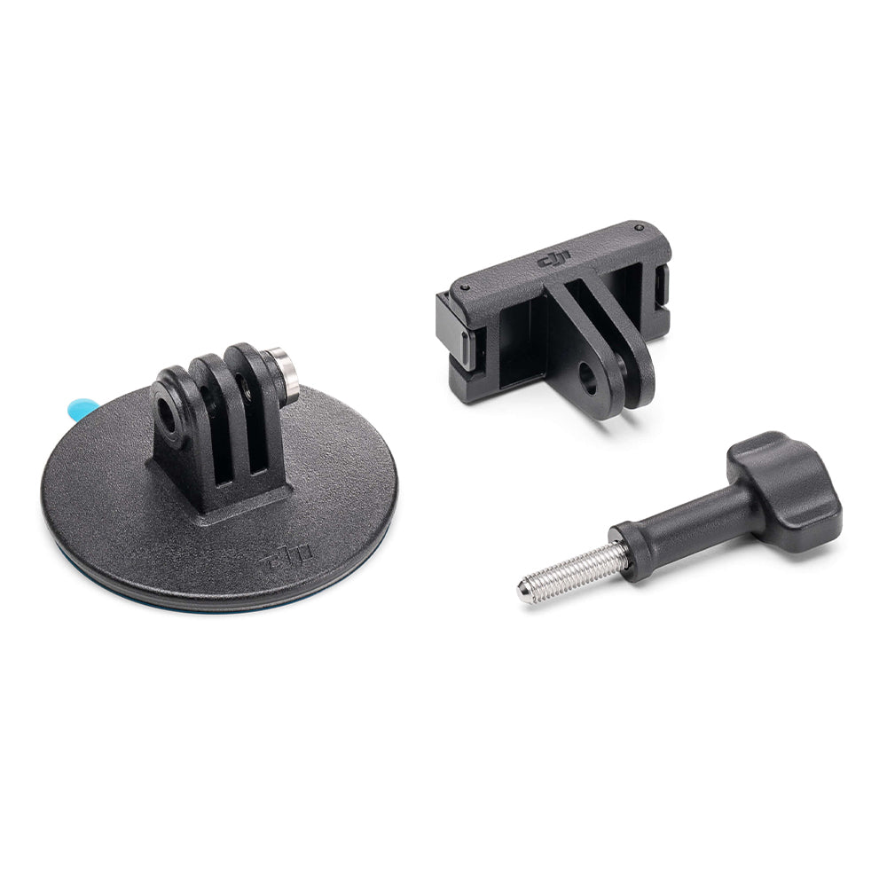 DJI Adhesive Base Kit with Quick-Release Adapter Mount, Flat Adhesive Base and Locking Screw for Osmo Action 3 Sports Camera