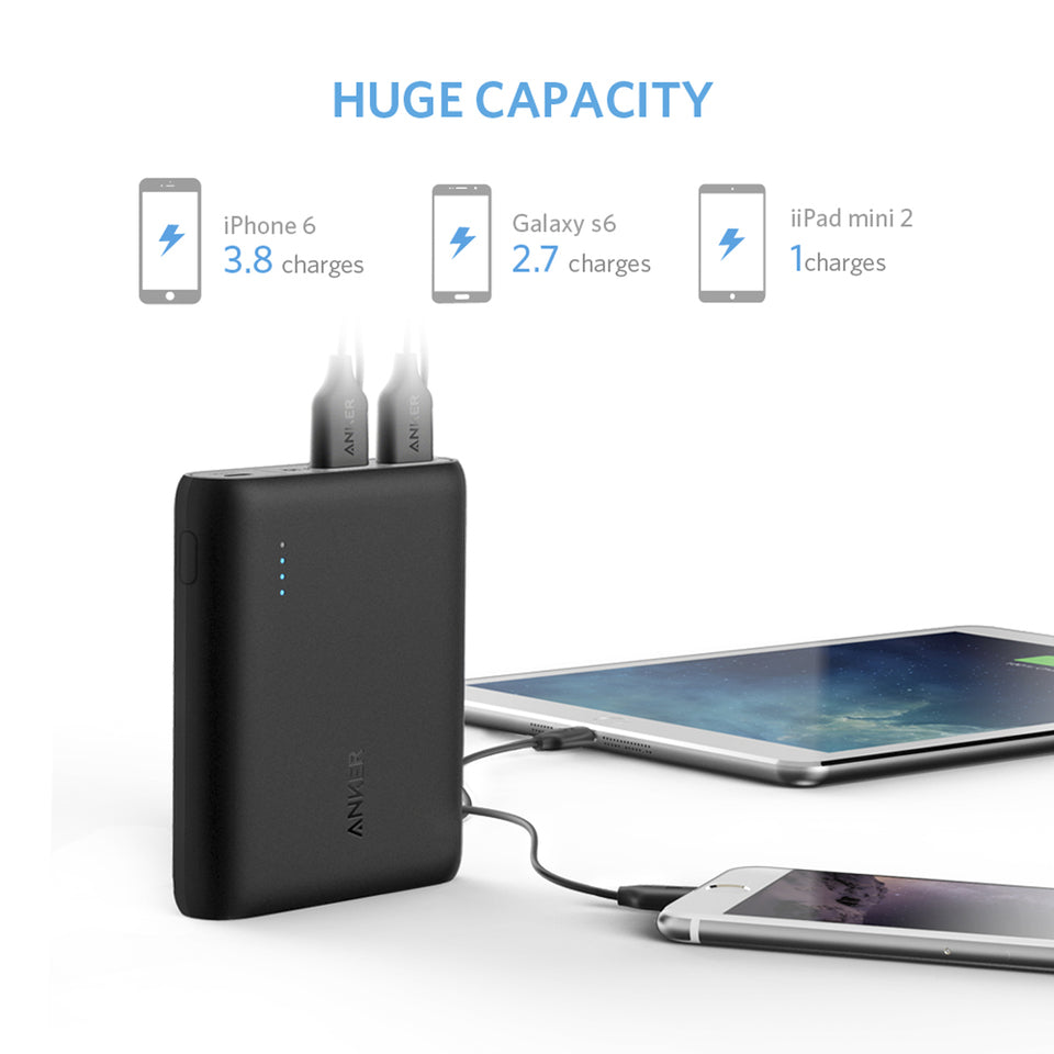 Anker A1214 Powercore 10400mAh Powerbank with Micro USB Cable