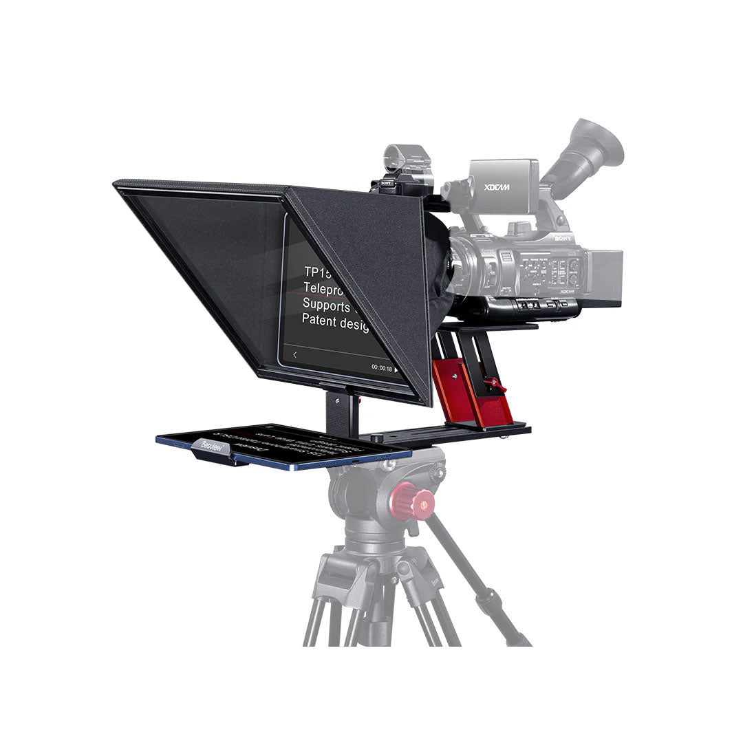 Desview / Bestview TP150 15" Universal Teleprompter with Horizontal / Vertical Shooting, Bluetooth Remote and Mobile App Support for DSLR Camera Smartphone and Smart Tablet