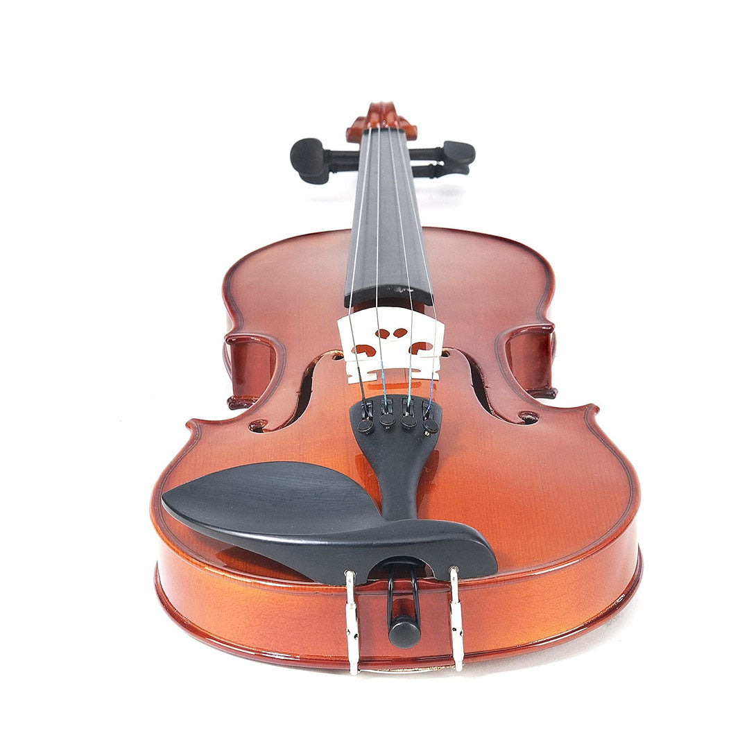 Schmidt 4/4, 1/2  Beginner Violin with Dyed Hardwood Fingerboard and Traditional Red Finish for Student Violinists and Musicians | 1414YB, 1418YB