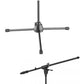 PROEL Die Hard DHPMS40 Professional Boom Microphone Stand with 3/8" to 5/8" Thread Adapter, 1.69m Max Height, and Die-Cast Aluminum Construction for Live Performances and Events