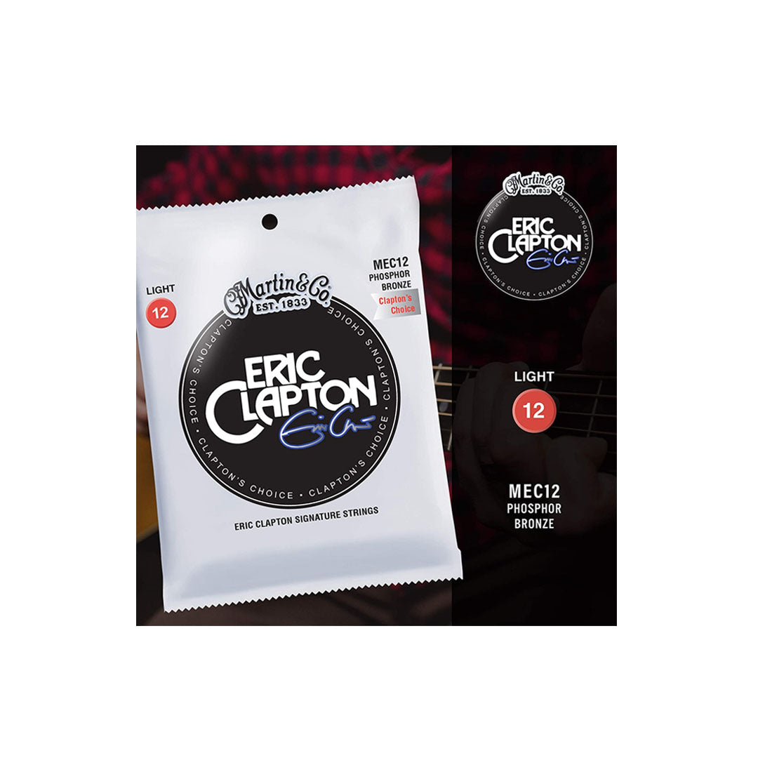 Martin u0026 Co. Eric Clapton Signature 92/8 Phosphor Bronze Acoustic Guitar  Strings Set (Light