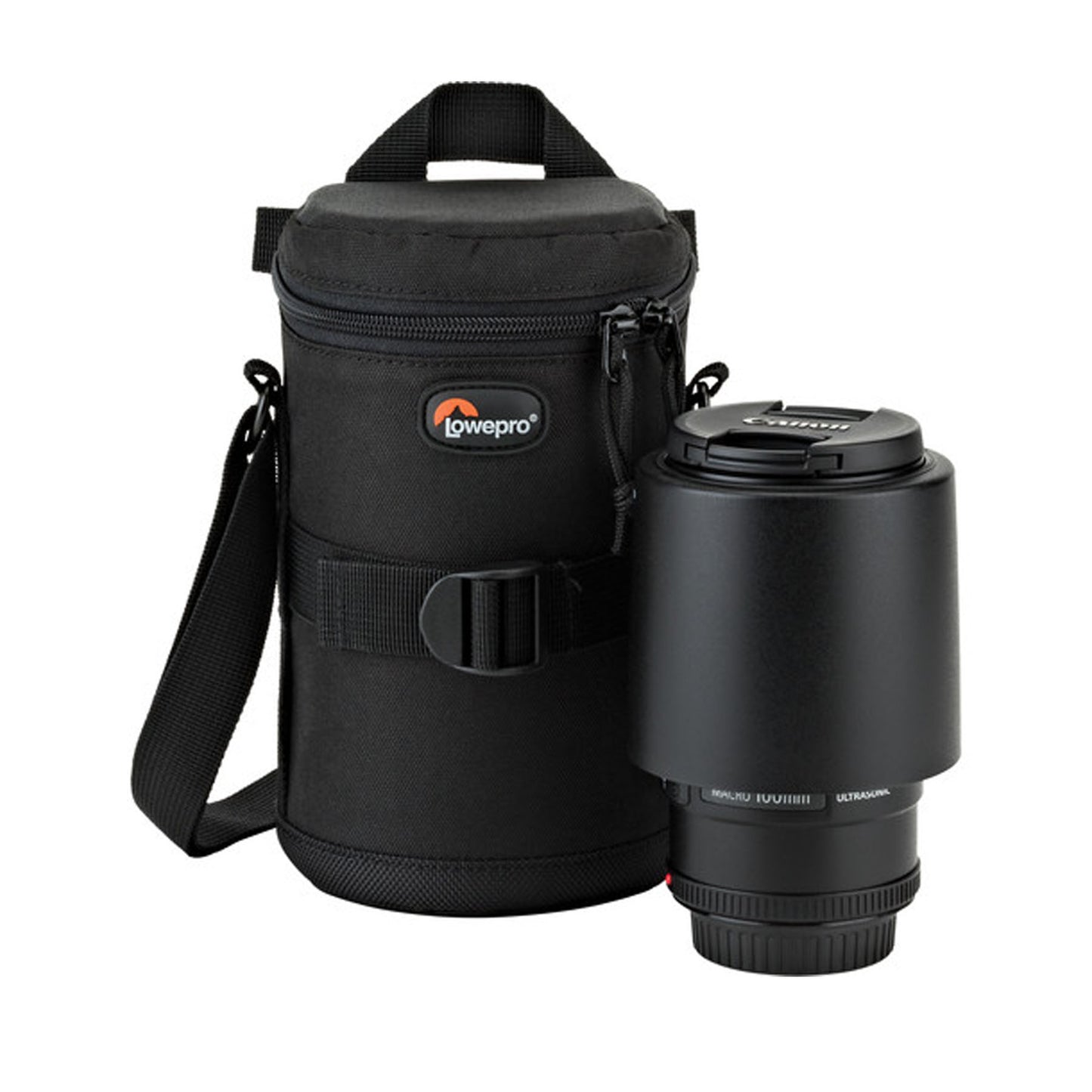 Lowepro Camera Foam Padded Lens Case 9x16cm Sling Bag with Overlap Zipper, SlipLock Attachment and Removable Strap for High-Power Zoom Lens Protection