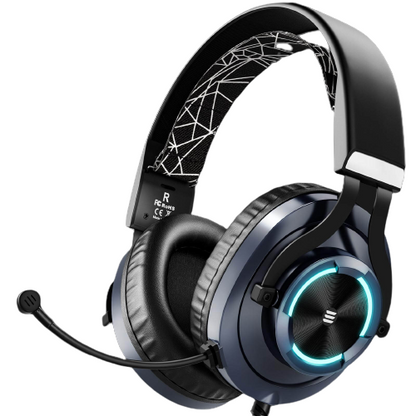 EKSA E3000 Stereo Gaming Headset Over Ear Wired Gamer Headphone 3.5mm Double Jack Headphones With Microphone for PC PS4