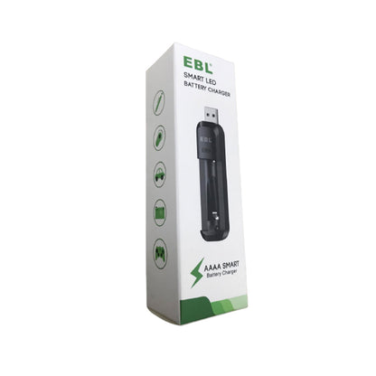 [CLEARANCE] EBL CDMYC0006A Smart LED AA / AAAA Battery Charger with 5V USB Type-A Plug, and Built In Over Current Protection for Li-Ion and NiMH Batteries