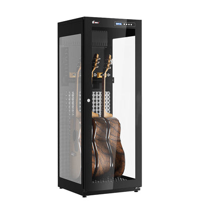 Eirmai 310L Guitar String Instrument Humidifier Cabinet Dry Box with Touchscreen LED Display, Adjustable Guitar Stand and Smart Power-Off Technology | MRD-350TY