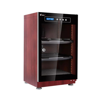 Eirmai 40L Electronic Digital Dry Cabinet Moisture-Proof Box with LED Touch Screen Control Display and Detachable Adjustable Height Function (Wood Grain) | MRD-45TW