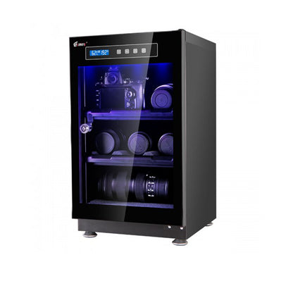 Eirmai 40L Electronic Digital Dry Cabinet Dehumidifying Box with UV Light, Disinfection Feature and Touch Screen Controls for DSLR Cameras and Lenses | MRD-45TD