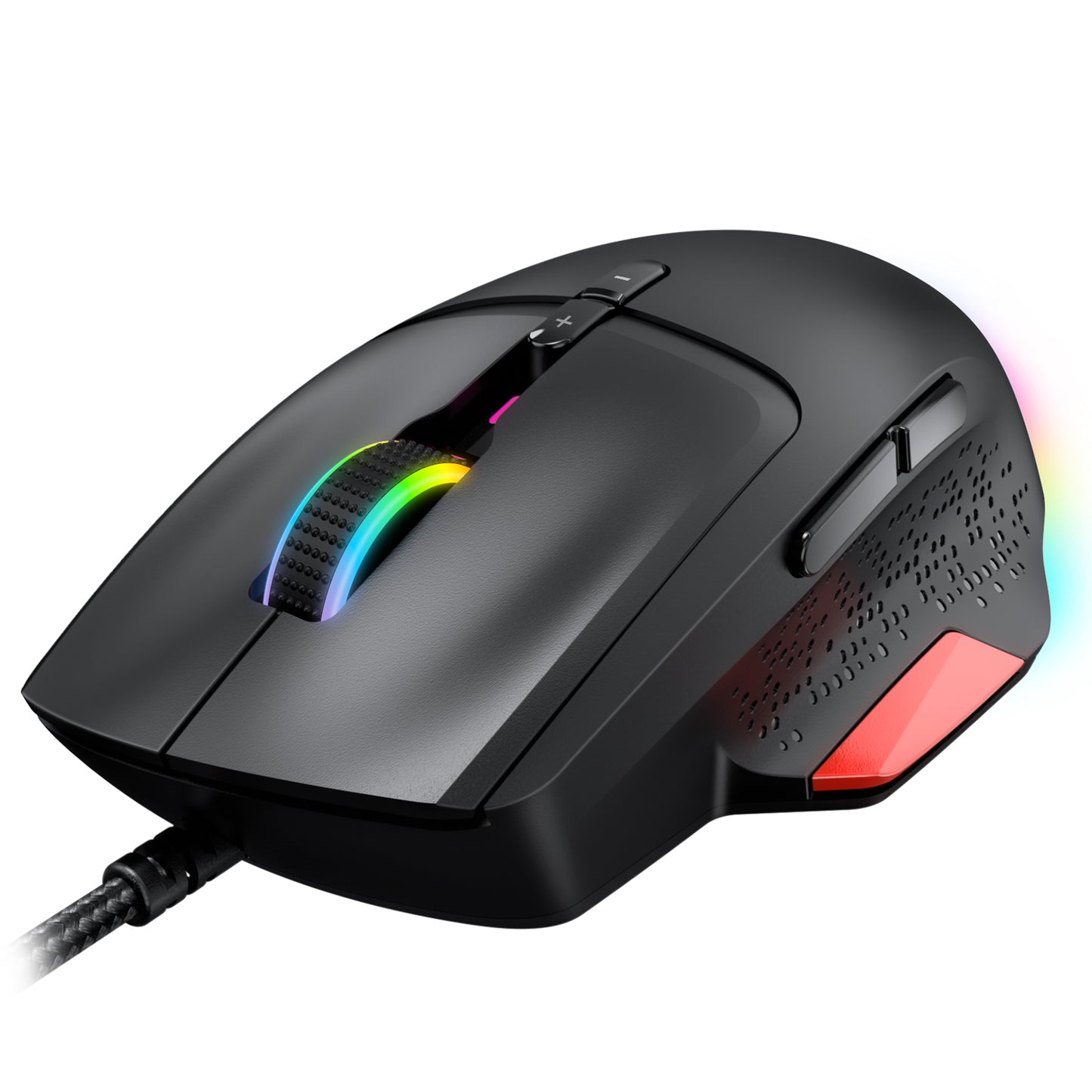 EKSA Gamer Lux EM600 Advanced Wired Gaming Mouse Customizable RGB, 12000 DPI, 8 Programmable Buttons and Lightweight Design