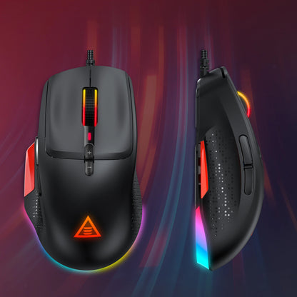 [CLEARANCE] EKSA Gamer Lux EM600 Advanced Wired Gaming Mouse Customizable RGB, 12000 DPI, 8 Programmable Buttons and Lightweight Design