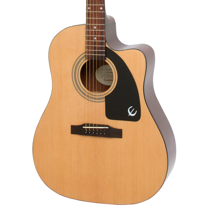 Epiphone J-15 EC Deluxe Fishman Presys-II 20-Fret Acoustic/Electric Guitar with NanoFlex Low-Impedance Pickups and Hard Case (Natural and Vintage Sunburst) EE21NACH1, EE21VSCH1