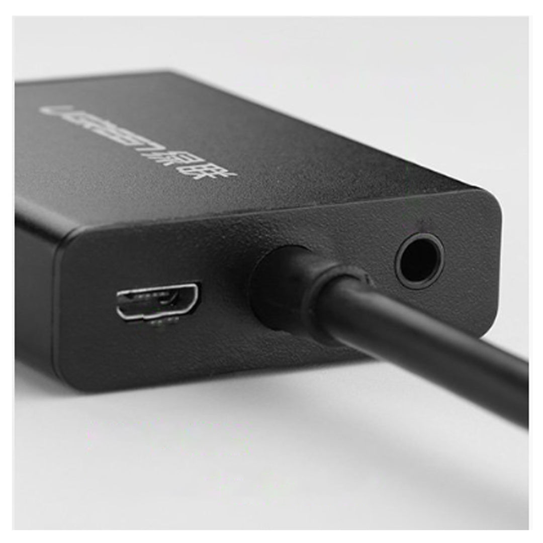 UGREEN Micro HDMI to HDMI + VGA Adapter 30cm (Black) - UGREEN