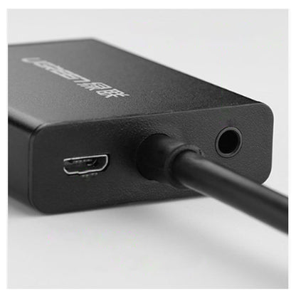 UGREEN 1080P 60Hz HDMI to VGA Adapter Converter with Audio and Micro USB Port for TV, PC, Laptops, Projectors | 40233
