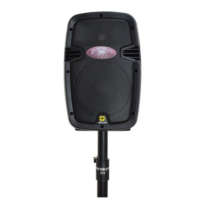 KEVLER EON-8A 8" 200W 2-way Full Range Active Loud Speaker (Pair) with LCD Display and Class D Amplifier, Built-In USB Port / FM / Bluetooth Function, RCA Input and 3 Mic Line I/O