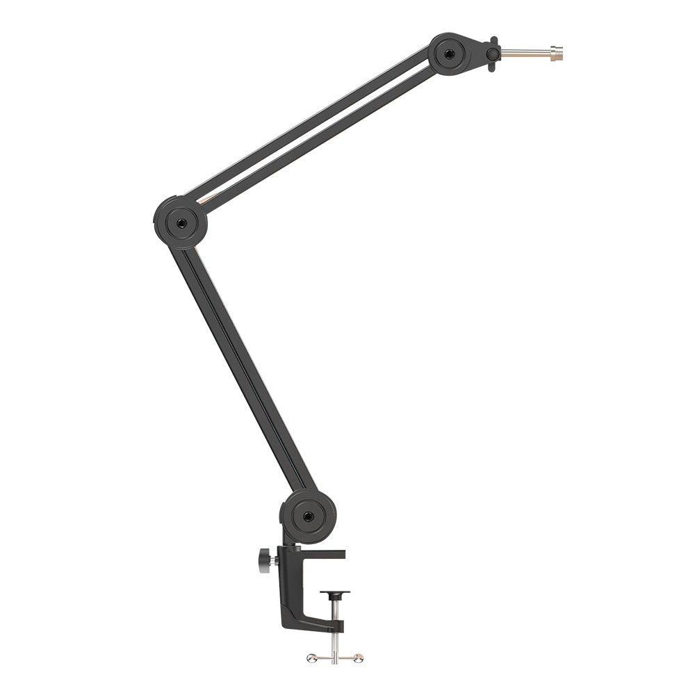 Fifine BM63 Heavy Duty Microphone Boom Arm with Triple Joint Spring Suspension, Desk Clamp, and Universal 5/8-Inch Bolt Mount