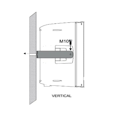 [CLEARANCE] FBT U-Bracket Metal Vertical Wall Mount for X-Lite Series Processed Active Speaker in Vertical Position | XL-UV 10, XL-UV 12, XL-UV 15