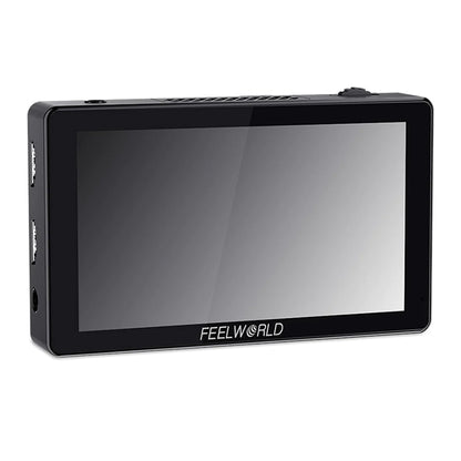 Feelworld LUT5 5.5" Touchscreen DSLR On-Camera Field Monitor with 4K HDMI In / Out, Ultra Bright with 3000Nits, 3D LUT, 368 PPI Pixel Density and 160 Degree Wide-Viewing Angle for Outdoor Videography
