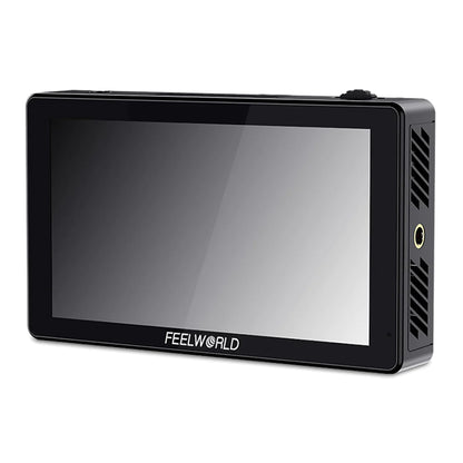 Feelworld LUT5 5.5" Touchscreen DSLR On-Camera Field Monitor with 4K HDMI In / Out, Ultra Bright with 3000Nits, 3D LUT, 368 PPI Pixel Density and 160 Degree Wide-Viewing Angle for Outdoor Videography