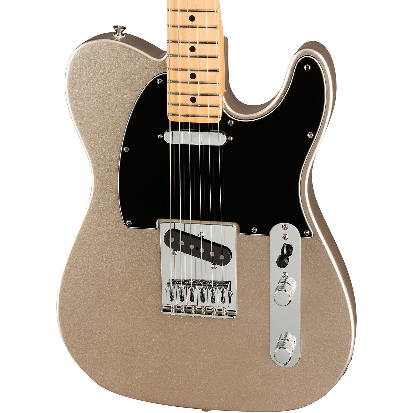Fender 75th Anniversary Telecaster Diamond Finish Electric Guitar SS with Vintage Style 50's Pickups, Alder Body, Deluxe Gig Bag