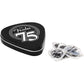 Fender 75th Anniversary Limited Edition Guitar Pick Tin (18 Pack) with 351 Shape Classic Design (White Pearl)