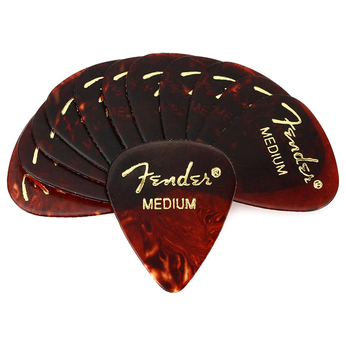 Fender 351 Shape Classic Picks (12 Pack) Celluloid Shell Medium