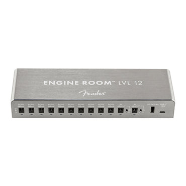 Fender Engine Room LVL12 230V EUR Power Supply with 12 Ground Isolated Output, 10 Outlets Fixed 9V DC at 500mA and 2 Switchable Voltage | 230106012