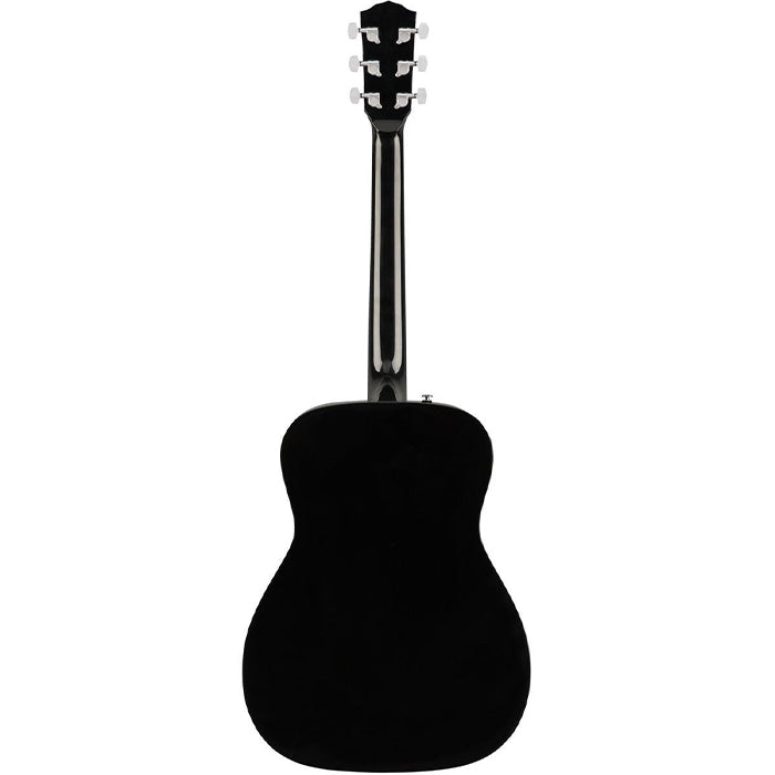 Fender CC-60S Concert Pack V2 Acoustic Guitar Package with Picks, Gig Bag, Strap and Extra Pack of Strings for Musicians, Beginner Players (Black)
