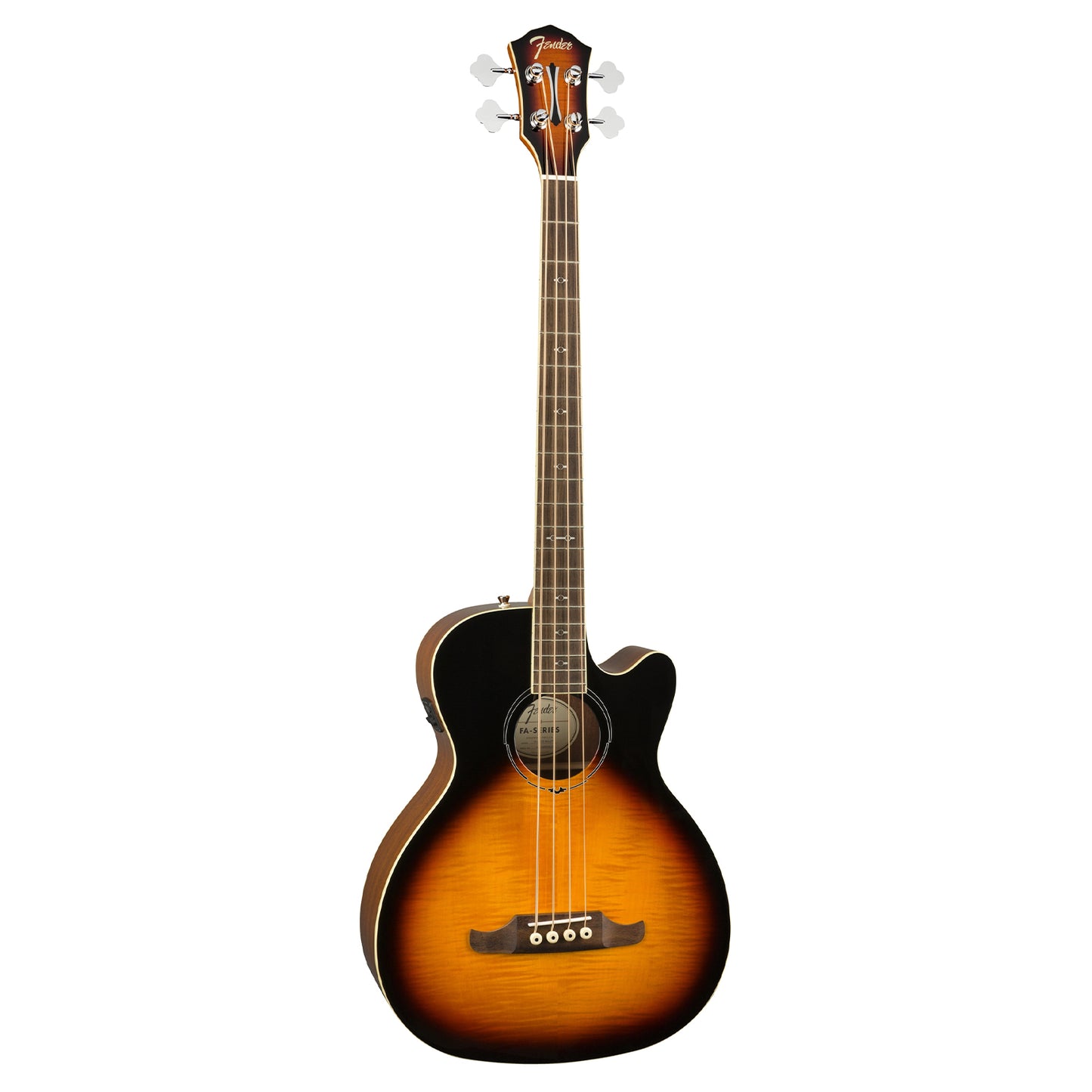 Fender FA-450CE Acoustic Bass Guitar with 20 Frets, Laurel Fingerboard, Volume Treble Controls (3 Color Sunburst)