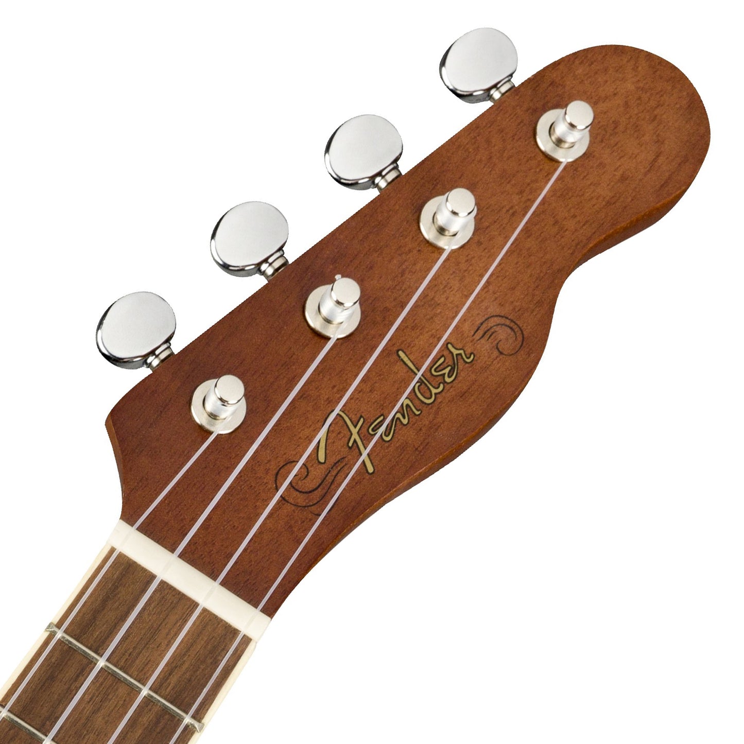 Fender Seaside Soprano Ukulele Pack (Clip On Tuner, Gig Bag, Strings) 16 Frets 4 String Guitar Set with Walnut Fingerboard (Natural)
