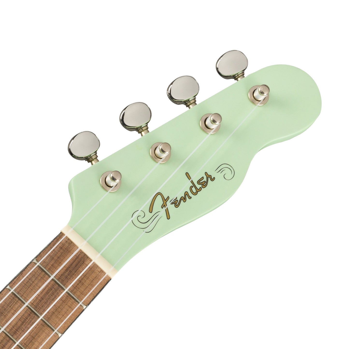 Fender Venice Soprano Ukulele 4 String Guitar with 12 Frets, Chrome Finish, C Shaped Neck (Blue, Pink, Green, Black, Natural, Cherry)