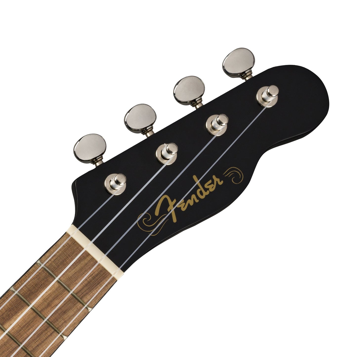 Fender Venice Soprano Ukulele 4 String Guitar with 12 Frets, Chrome Finish, C Shaped Neck (Blue, Pink, Green, Black, Natural, Cherry)