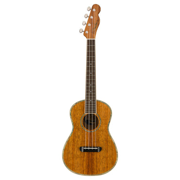 [CLEARANCE] Fender Montecito Tenor Ukulele 4 String Guitar with 19 Frets, Koa Natural Gloss Finish, Walnut Fingerboard, Gig Bag