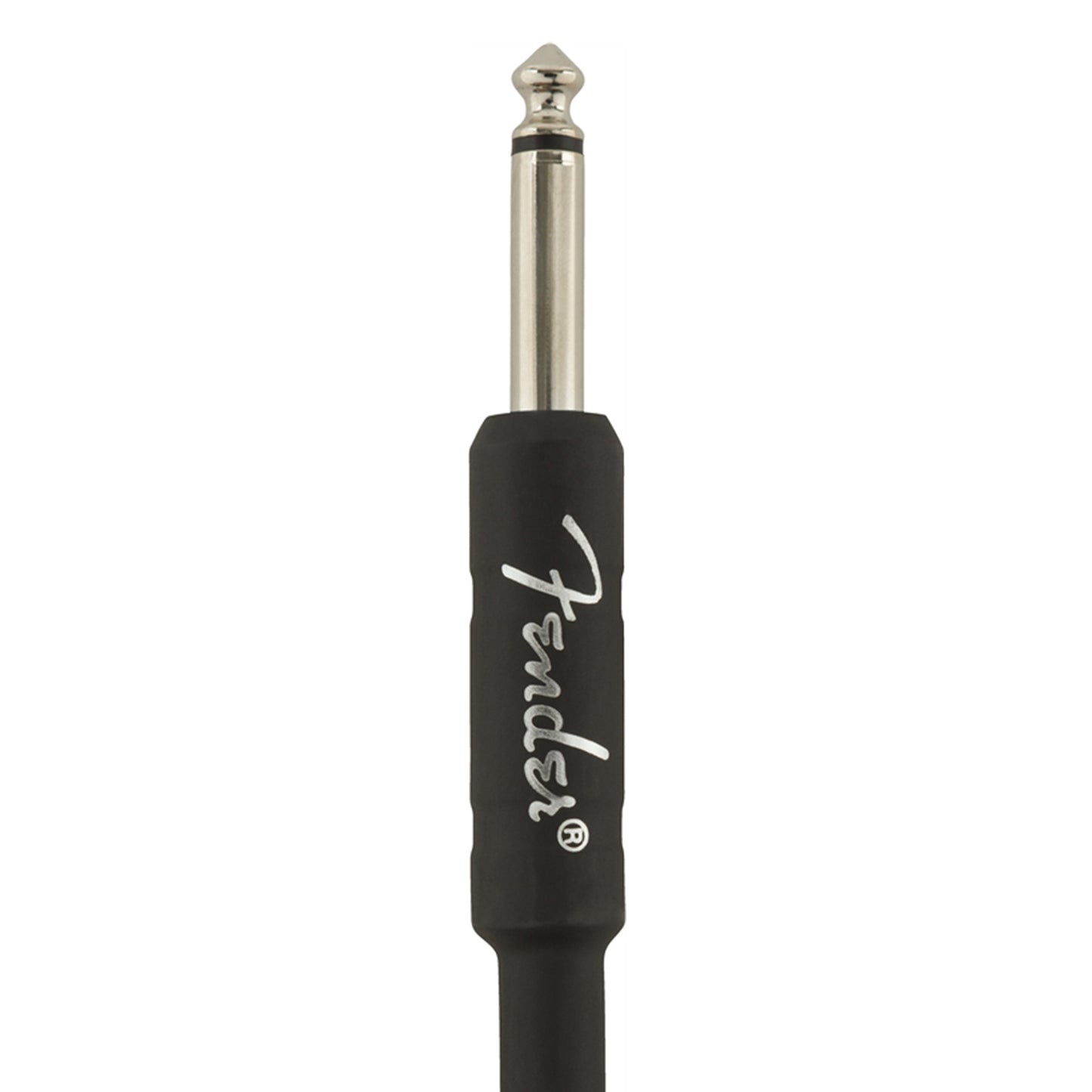 Fender Professional Series Instrument Cable 18.6ft 5.5m Straight-Angle with Nickel Plated 1/4" Connectors, 22 AWG (Black)