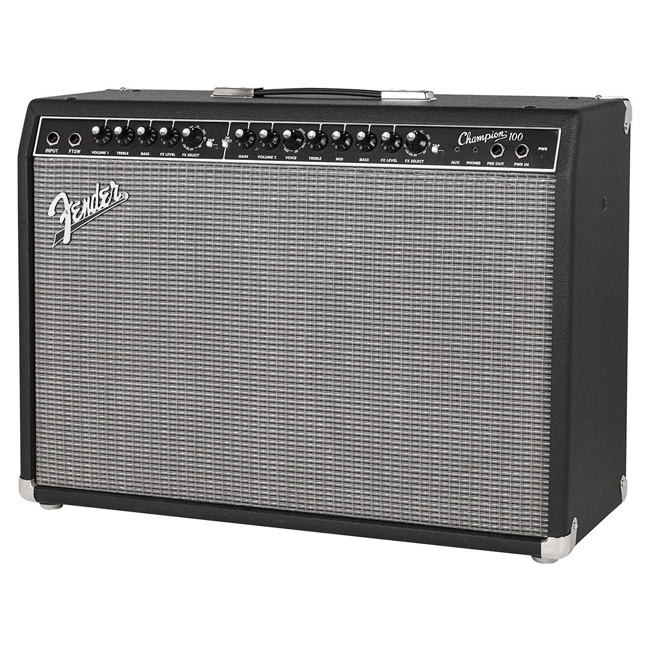 Fender Champion 100 100-Watt 2x12" Guitar Combo Amplifier with FX Loop, AUX In, Headphone Output for Electric Guitars