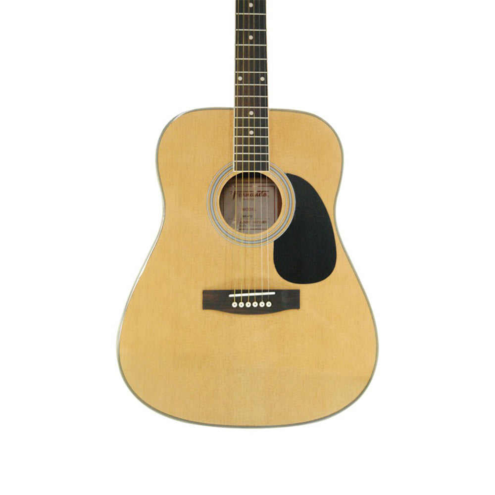 Fernando AW-412C 6-String 20 Frets 41" Dreadnaught Acoustic Guitar with Rosewood Fingerboard, Spruce Top and Glossy Finish for Musicians (Natural) | AW-412C X