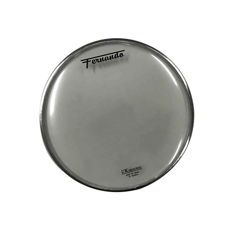 Fernando Ambassador Clear Top Drum Head with Single Fly Film for Marching Drums and Kits (Available in Different Sizes) | UK-031-BA
